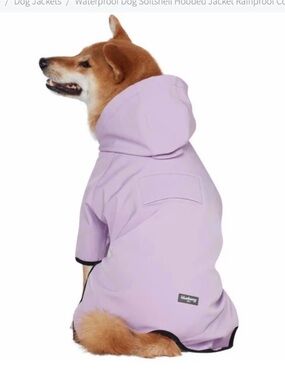 Blueberry Pet 14” Waterproof Dog Jacket - Muted Lilac